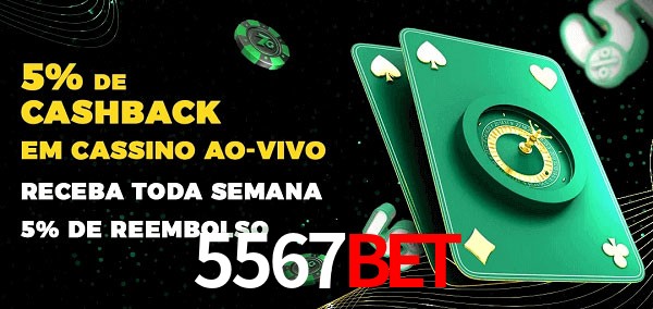 Promoções do cassino ao Vivo 5567Bet